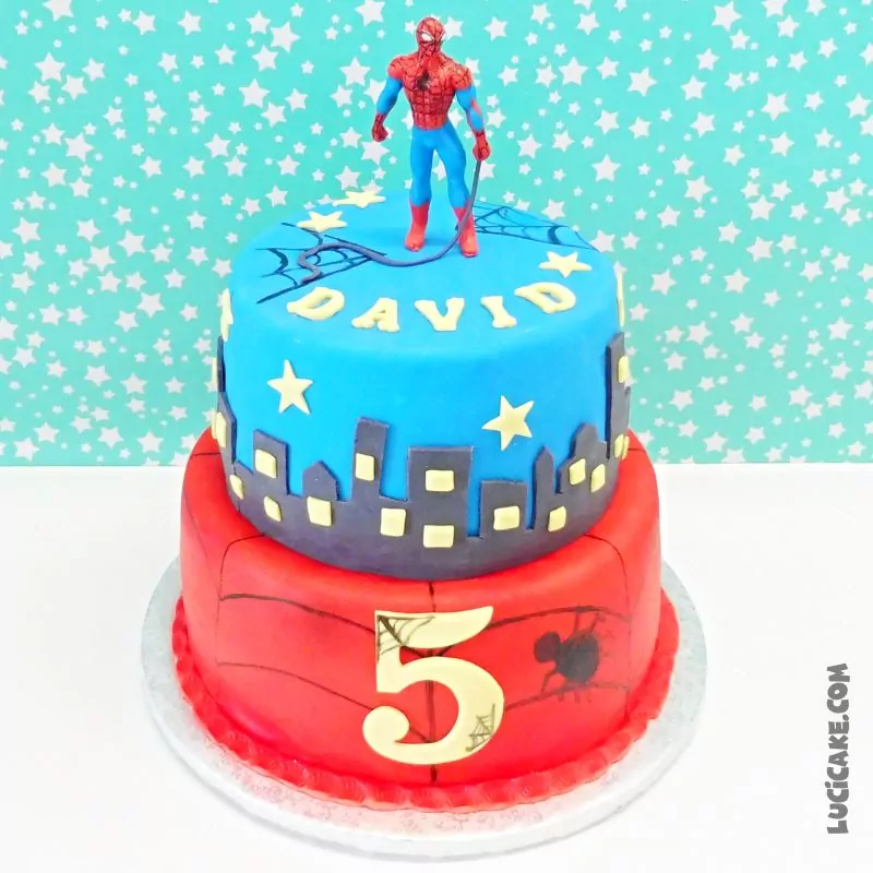 narozeninový dort spider man