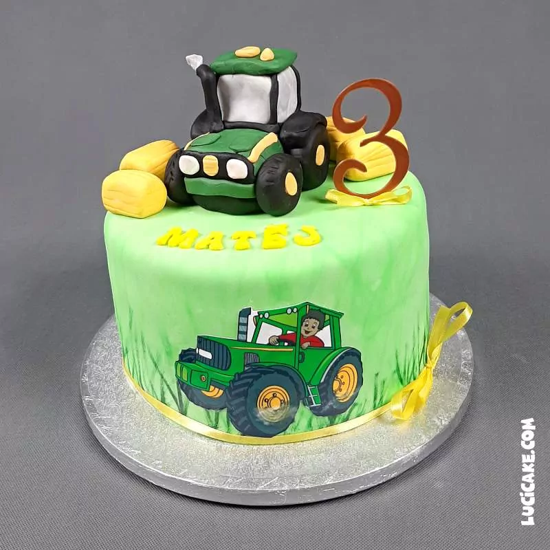 dětský dort traktor