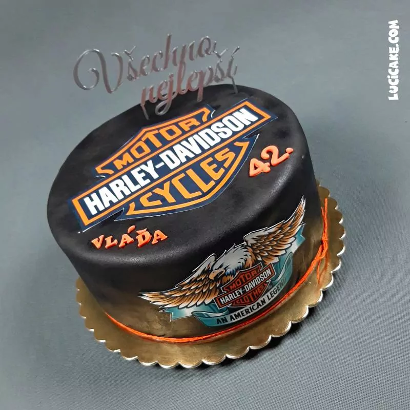 narozeninový dort pro motorkáře