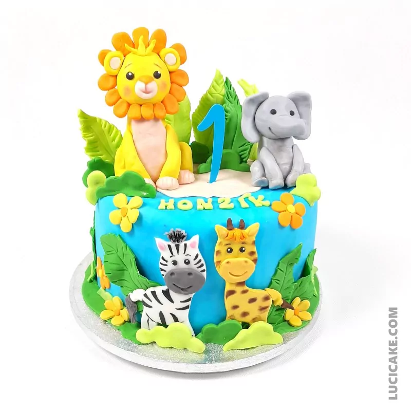 Veselý safari dort