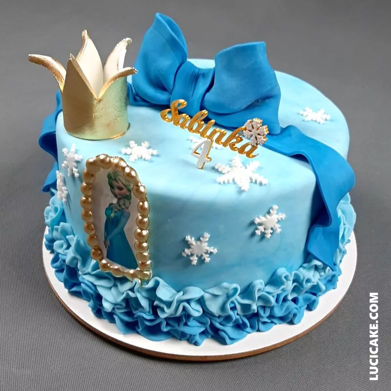 modrý dort pro slečny
