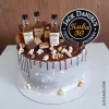 medový Jack Daniels dort