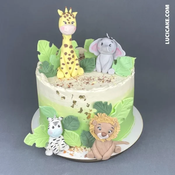 krémový dort safari