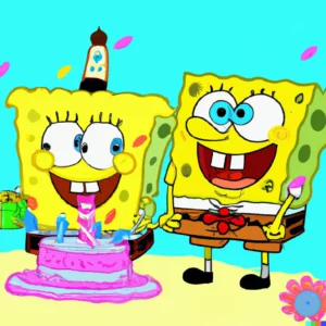 SpongeBob na oslavě narozenin